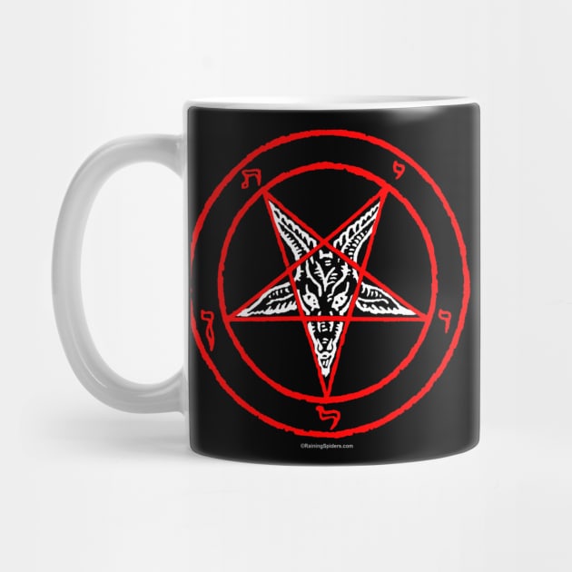 Baphomet - Goat's Head / Pentagram - Satan Wear by RainingSpiders